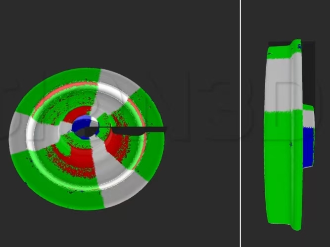 Automated In-line Inspection System for High-Speed Rail Wheels at Elevated Temperatures