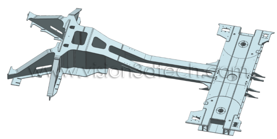 Automated 3D Measurement for Railway Draft Sill and Bolster Assemblies